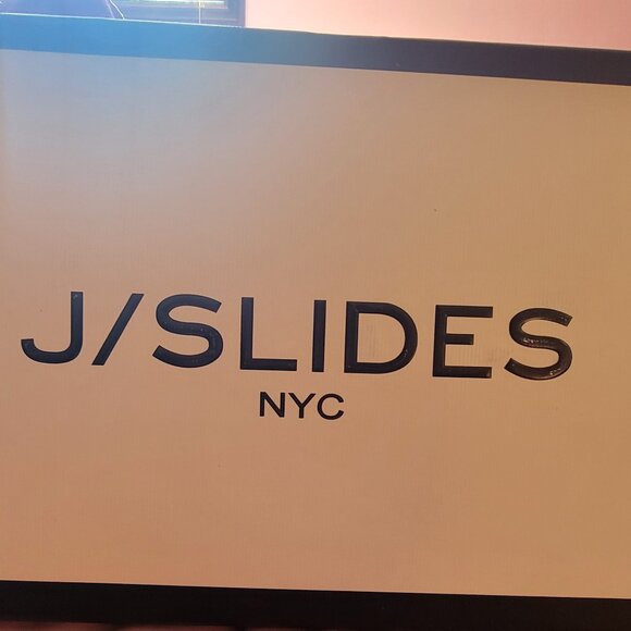 J Slides Shoes - J slides 8 1/2 Taupe suede aztec
